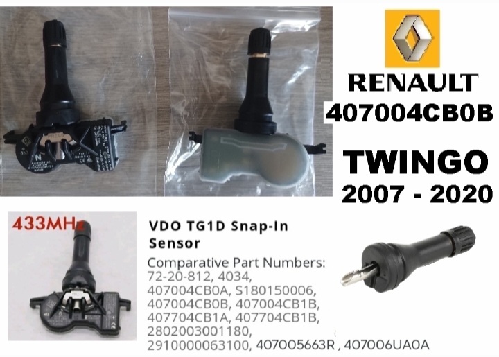 Renault Twingo TPMS tyre pressure monitor sensors - Private Seller