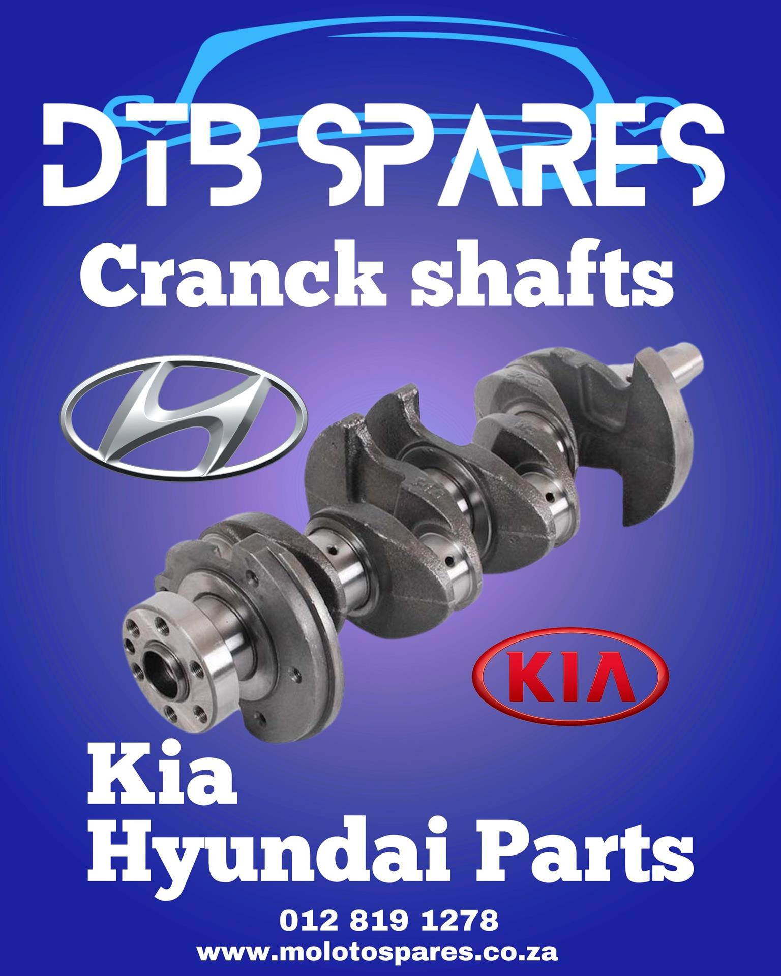 Crank shafts for Kia and Hyundai - Private Seller Crank shafts for Kia and Hyundai - Private Seller
