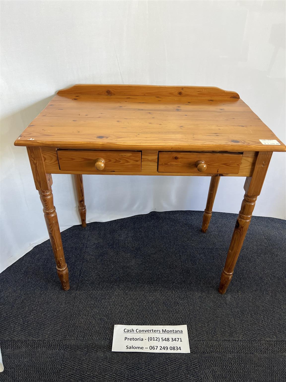 Table with 2 Drawers Pine - B033066419-7