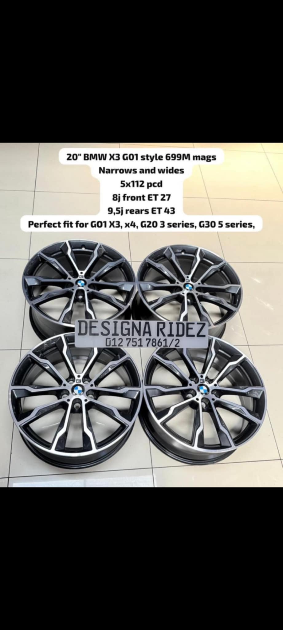 20"BMW X3 GO1 STYLE 699M MAG WHEELS NARROWS AND WIDES - Private Seller 20"BMW X3 GO1 STYLE 699M MAG WHEELS NARROWS AND WIDES - Private Seller