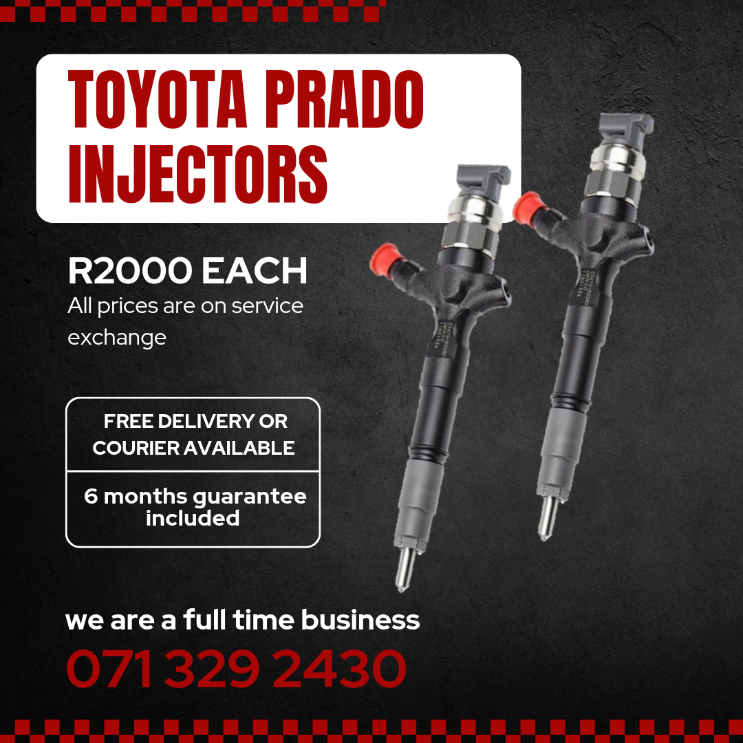 TOYOTA PRADO DIESEL INJECTORS FOR SALE WITH WARRANTY - Private Seller TOYOTA PRADO DIESEL INJECTORS FOR SALE WITH WARRANTY - Private Seller