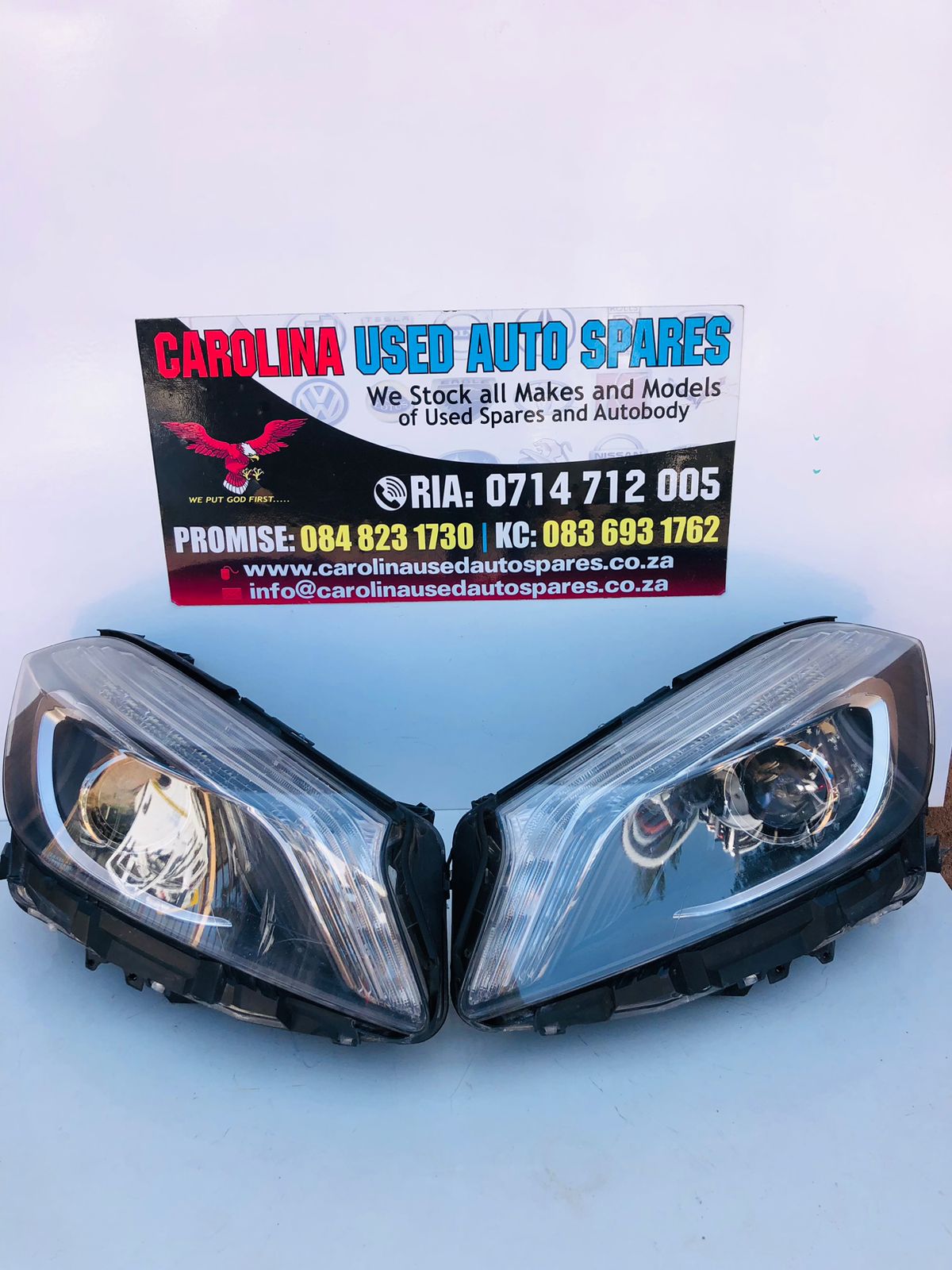 Mercedes Benz W176 (Bi-xenon) left and right side headlights - Private Seller