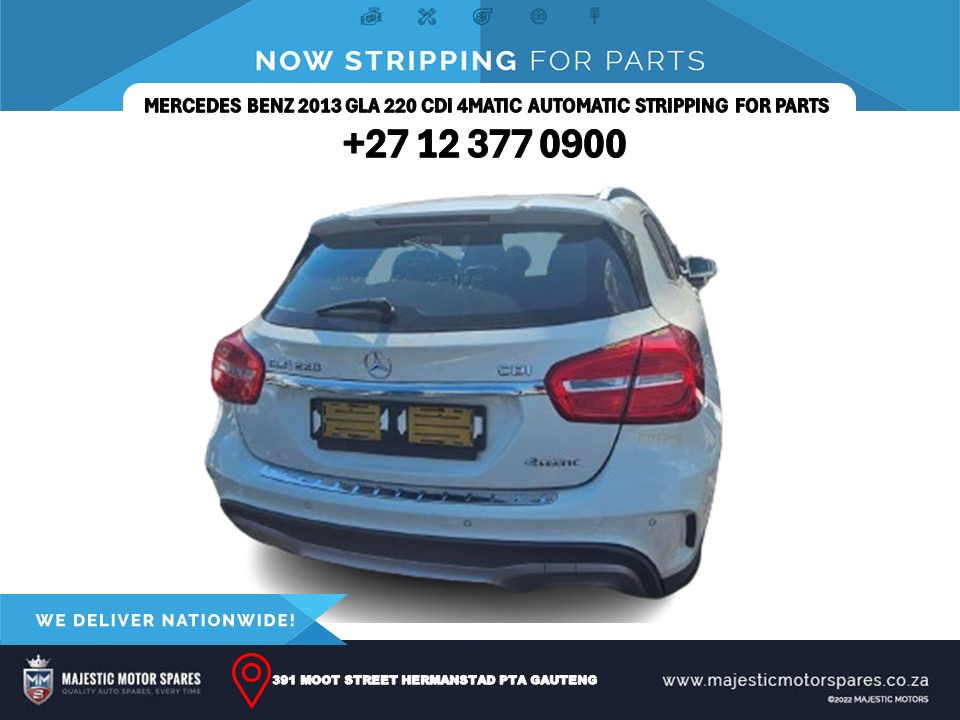 2013 BENZ GLA 220 cdi 4Matic stripping for spares stripping for parts used - Private Seller 2013 BENZ GLA 220 cdi 4Matic stripping for spares stripping for parts used - Private Seller