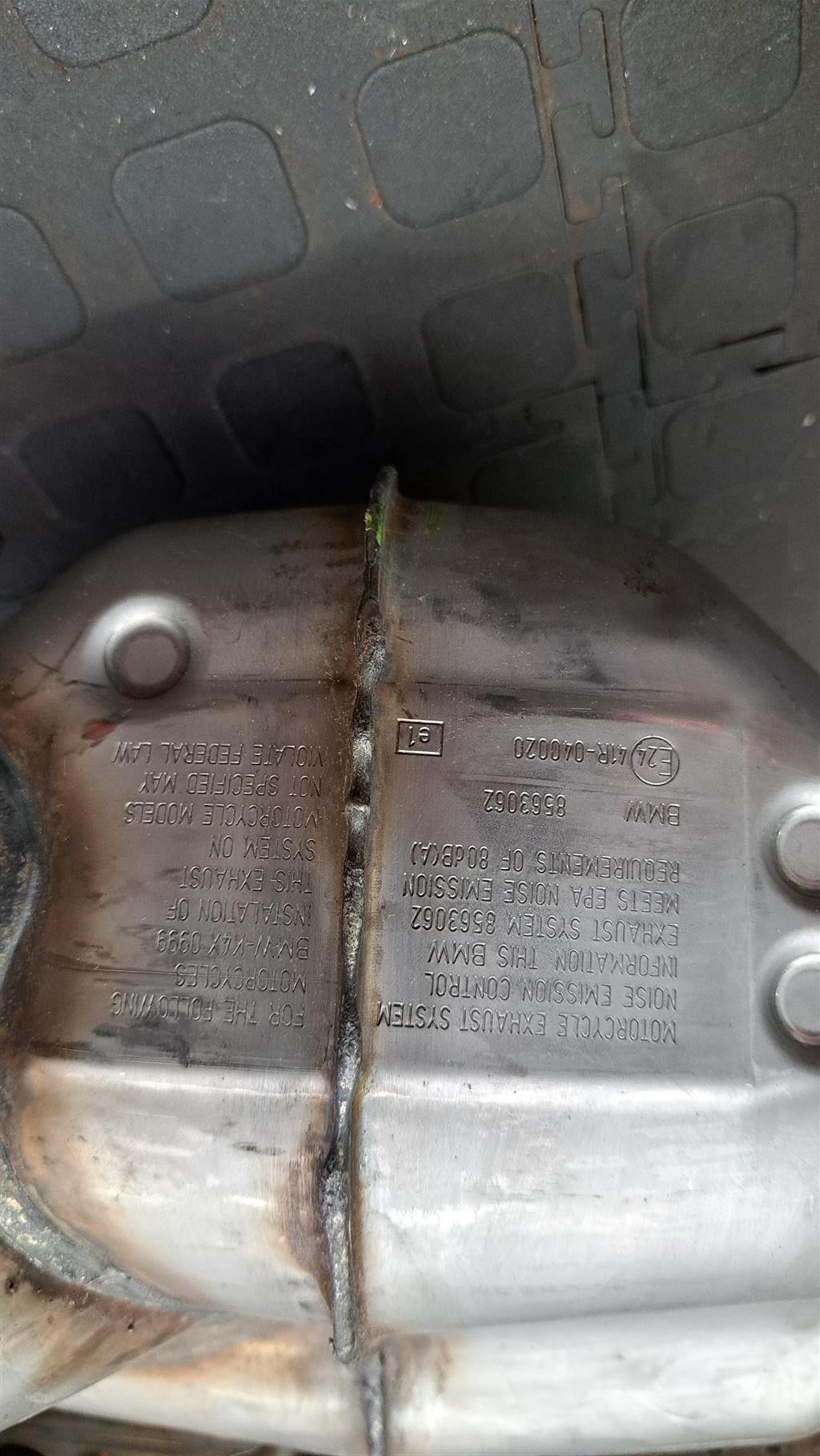 2017 BMW s1000 EXHAUST SYSTEM