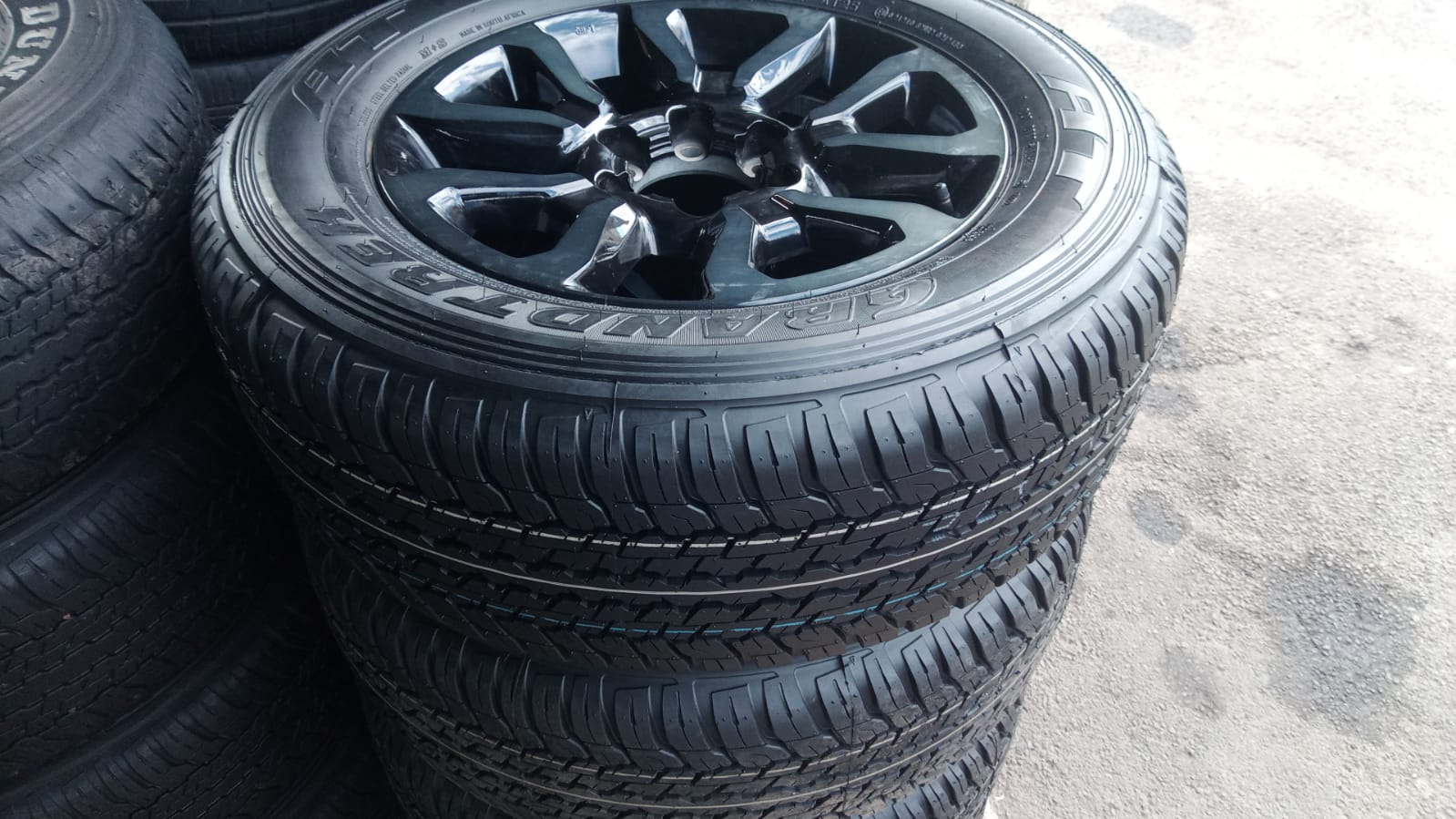 18" Toyota Legend 50 RS mag with brand new 265/60/18 Dunlop Grandtrek A/T to use - Private Seller 18" Toyota Legend 50 RS mag with brand new 265/60/18 Dunlop Grandtrek A/T to use - Private Seller