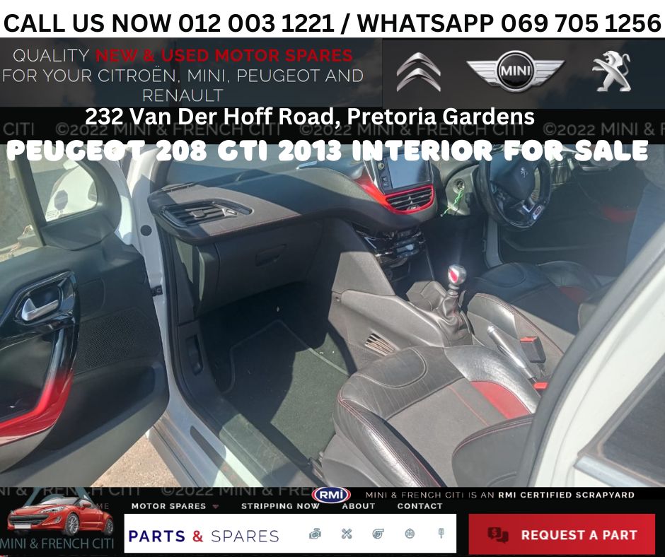 Peugeot 208 GTI Interior Available Peugeot 208 GTI Interior Available