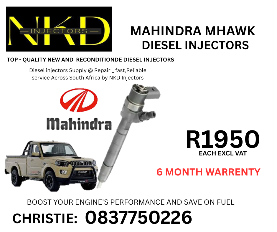 MAHINDRA MHAWK DIESEL INJECTORS FOR SALE - Private Seller MAHINDRA MHAWK DIESEL INJECTORS FOR SALE - Private Seller