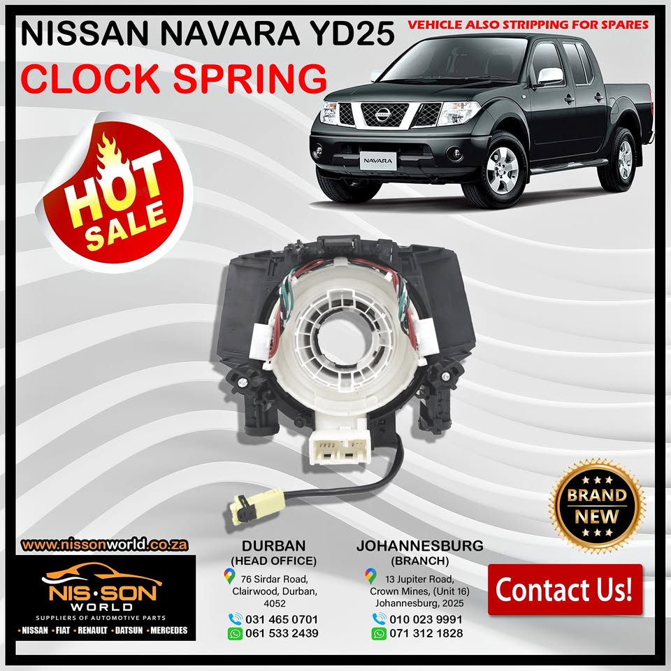 NISSAN NAVARA YD25 CLOCK SPRING - Private Seller NISSAN NAVARA YD25 CLOCK SPRING - Private Seller