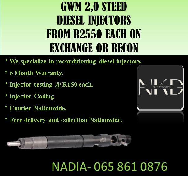 GWM DIESEL INJECTORS FOR SALE. - Private Seller GWM DIESEL INJECTORS FOR SALE. - Private Seller