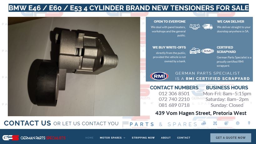 BMW E46 / E60 / E53 X5 4 Cylinder Brand New Tensioners for sale - Private Seller BMW E46 / E60 / E53 X5 4 Cylinder Brand New Tensioners for sale - Private Seller