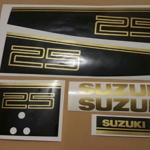 1990 Suzuki 25 two stoke outboard motor cowl decals stickers graphics kits 1990 Suzuki 25 two stoke outboard motor cowl decals stickers graphics kits