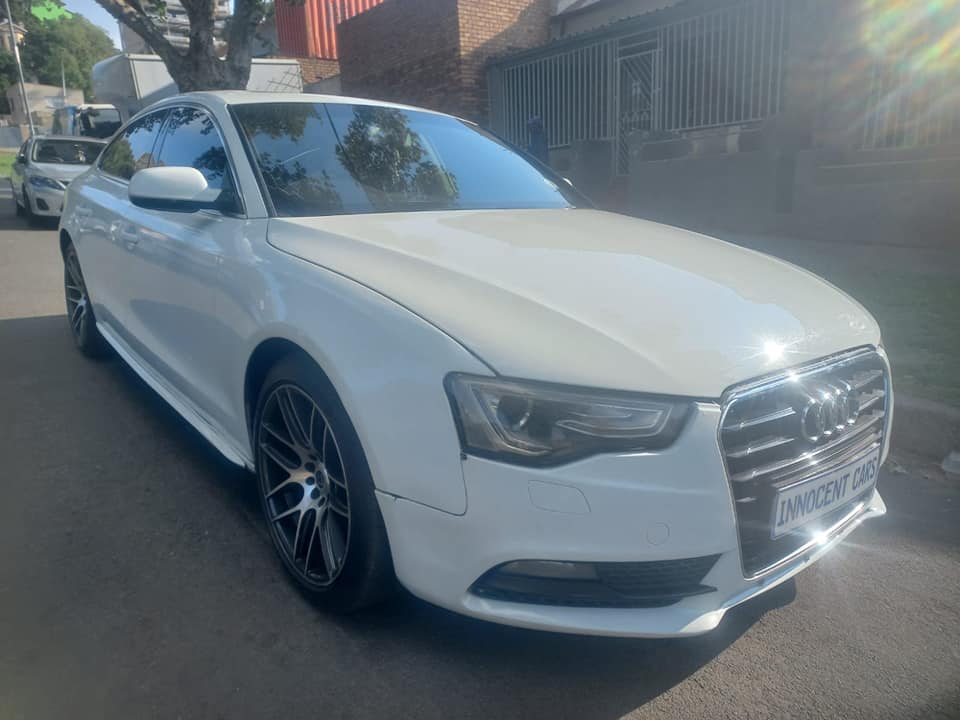 2014 AUDI A5 2.0 TDI DIESEL, AUTOMATIC, WHITE COLOR, MILEAGE 121000KMS