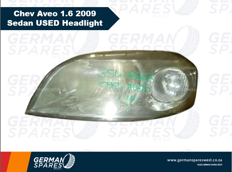 Chev Aveo 1.6 2009 Sedan USED Headlight for sale - Private Seller Chev Aveo 1.6 2009 Sedan USED Headlight for sale - Private Seller