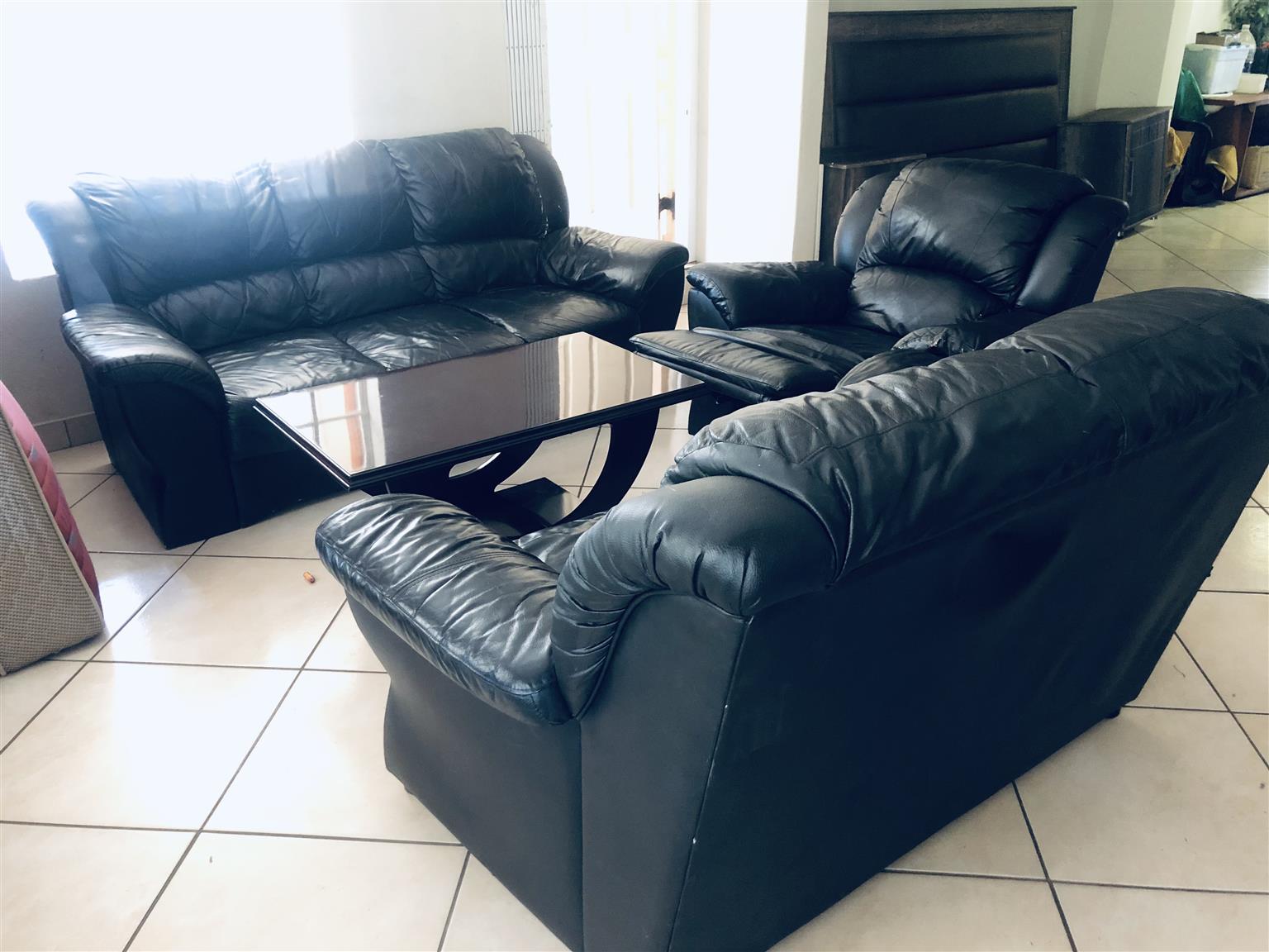 Leather couches for sale Junk Mail