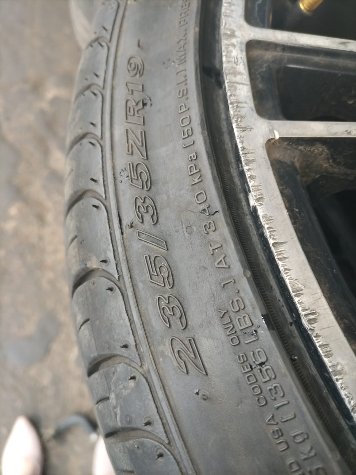 Audi 253 35Z R19 rims mag tyres set for sale used - Private Seller