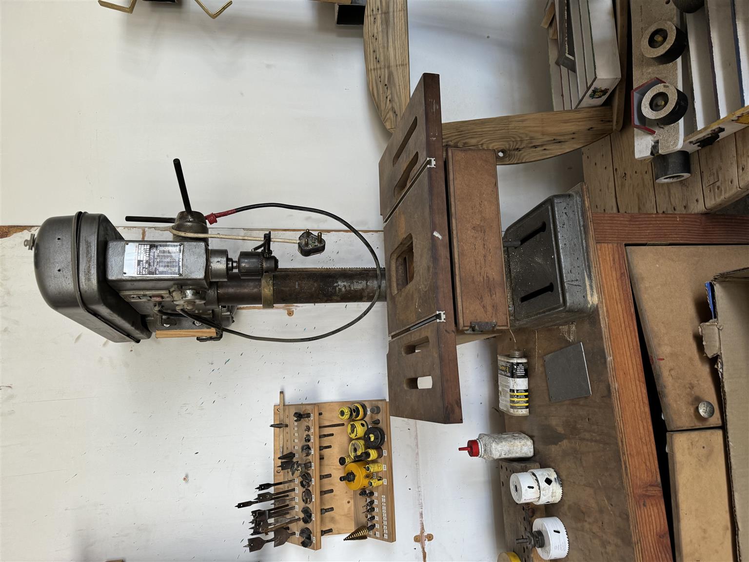 Tools Condation Wood workshop with tools and wood | Junk Mail