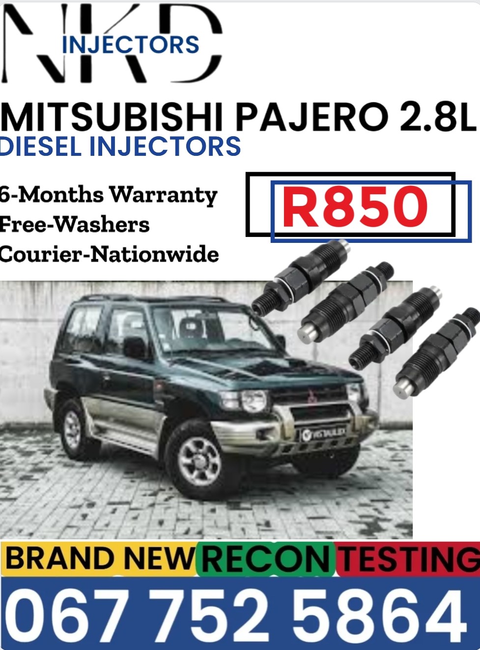 Mitsubishi Pajero 2.8L Diesel injectors - Private Seller Mitsubishi Pajero 2.8L Diesel injectors - Private Seller