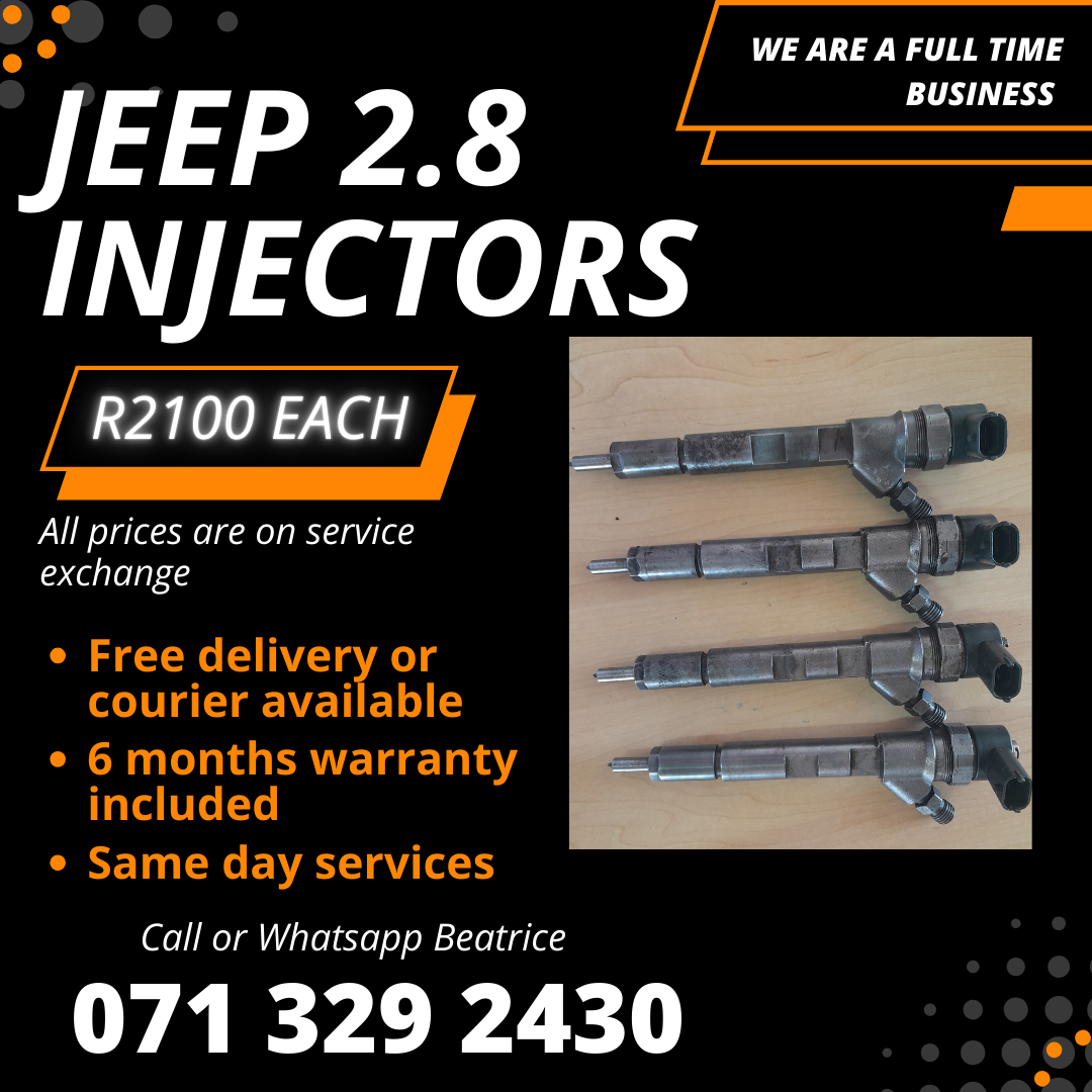 JEEP CHEROKEE 2.8 INJECTORS FOR SALE WITH WARRANTY - Private Seller JEEP CHEROKEE 2.8 INJECTORS FOR SALE WITH WARRANTY - Private Seller