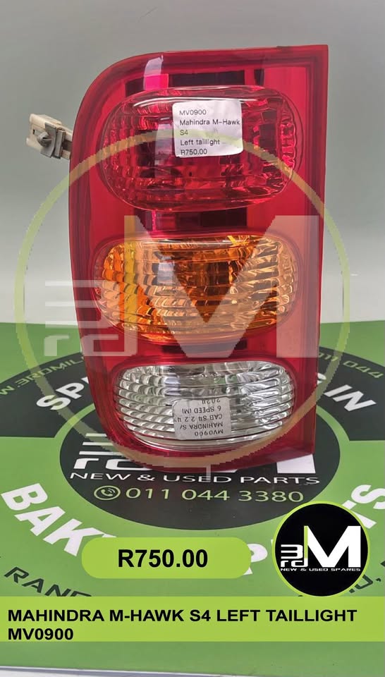 MAHINDRA M-HAWK S4 LEFT TAILLIGHT - MV0900 - Private Seller MAHINDRA M-HAWK S4 LEFT TAILLIGHT - MV0900 - Private Seller