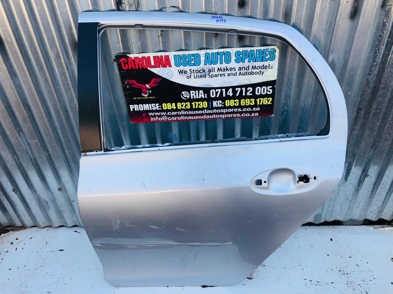 Used Toyota Yaris left side rear/back door for sale in Gauteng