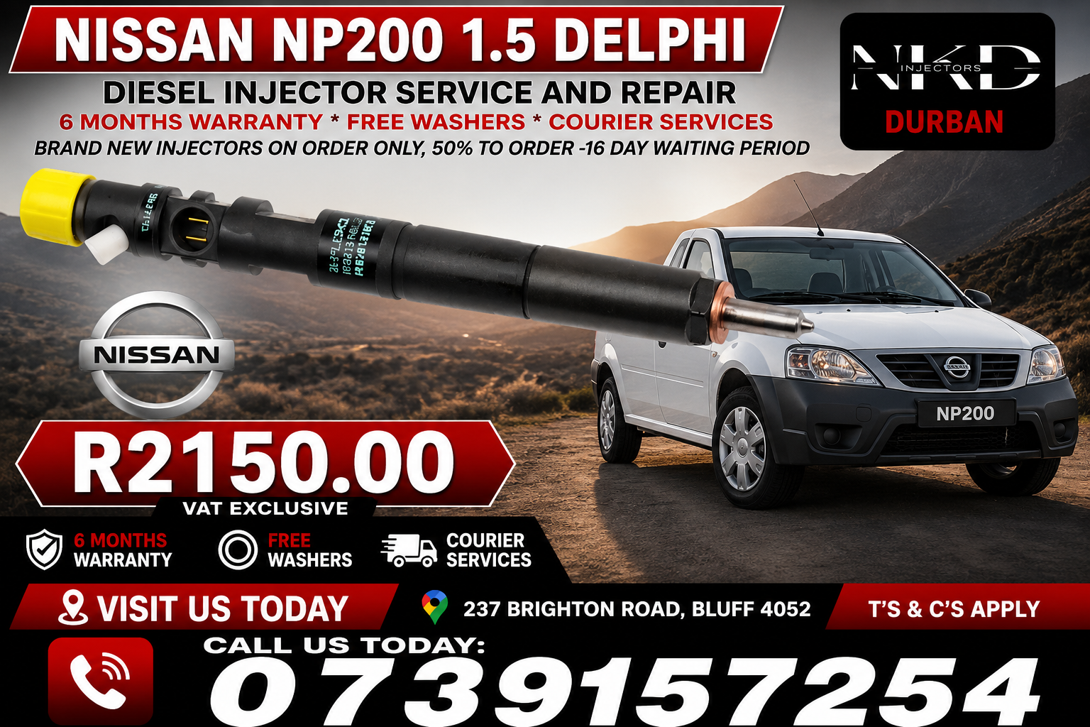 Nissan_Np200_1.5L_Diesel_Fuel_Injetcors_To_Repair - Private Seller Nissan_Np200_1.5L_Diesel_Fuel_Injetcors_To_Repair - Private Seller