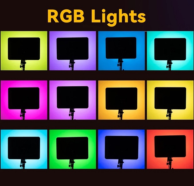 Professional Video & Photo MultiColour RGBW Remote Controlled LED Light Kit. NEW
