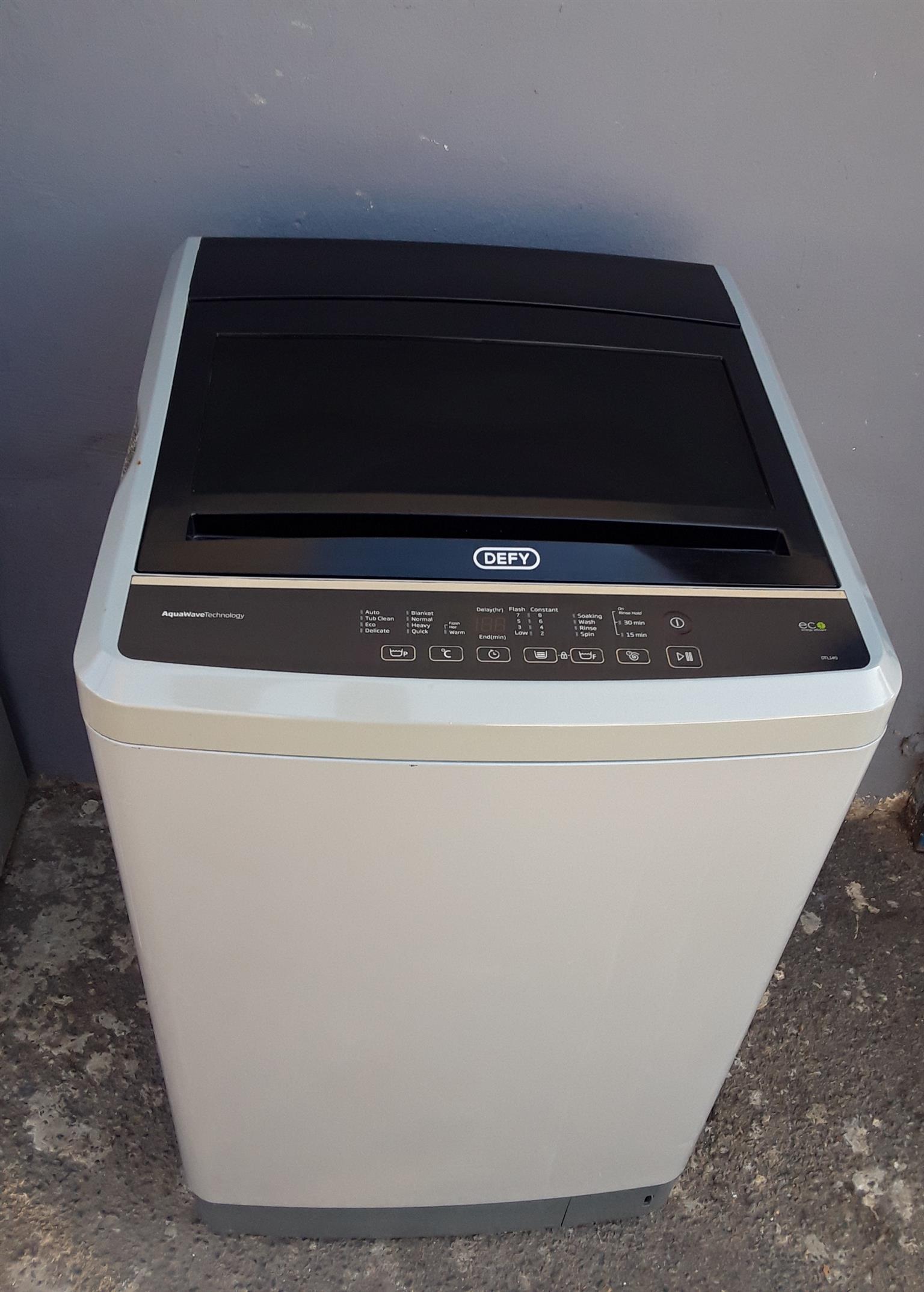 13kg Defy top load washing machine 