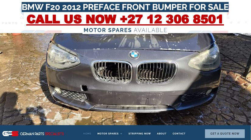 BMW F20 2012 PREFACE FRONT BUMPER FOR SALE - Private Seller BMW F20 2012 PREFACE FRONT BUMPER FOR SALE - Private Seller