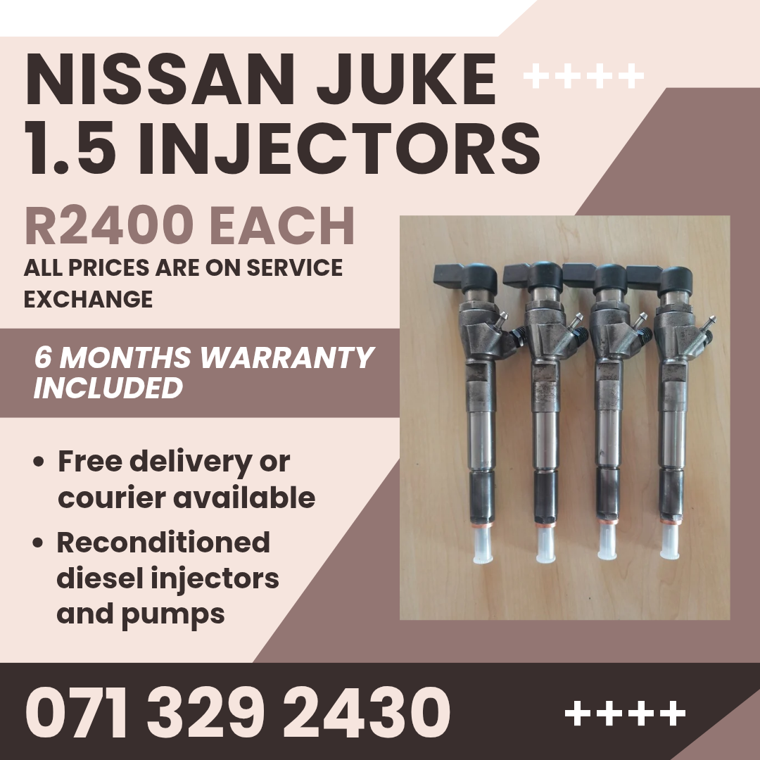 NISSAN JUKE 1.5 INJECTORS FOR SALE WITH WARRANTY INCLUDED - Private Seller NISSAN JUKE 1.5 INJECTORS FOR SALE WITH WARRANTY INCLUDED - Private Seller