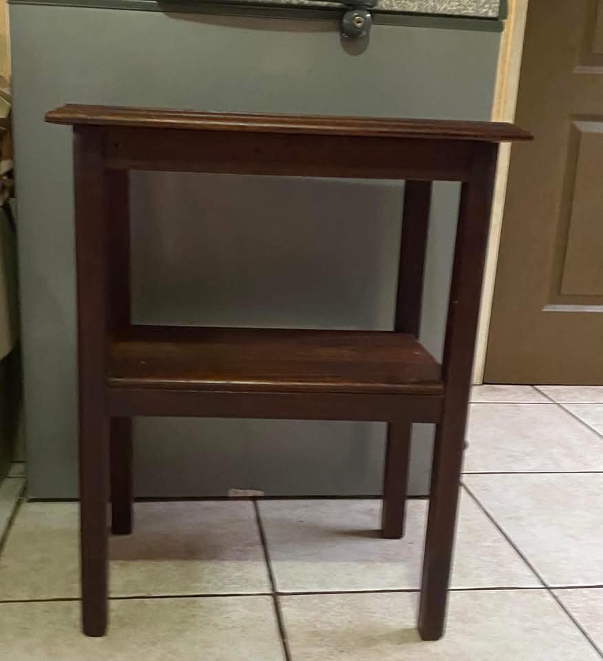 Mid century solid wood hall table