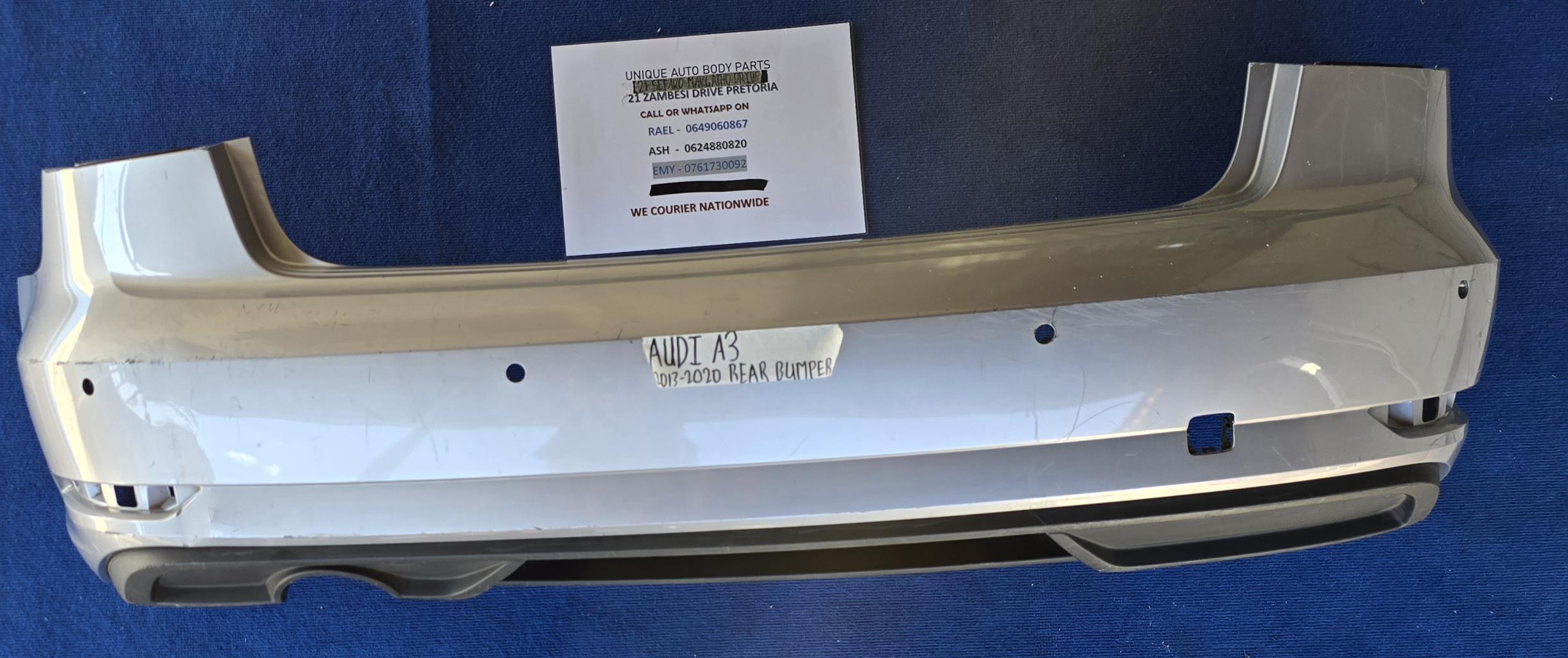 Audi A3 2013 – 2020 Complete Rear Bumper (Original) Audi A3 2013 – 2020 Complete Rear Bumper (Original)