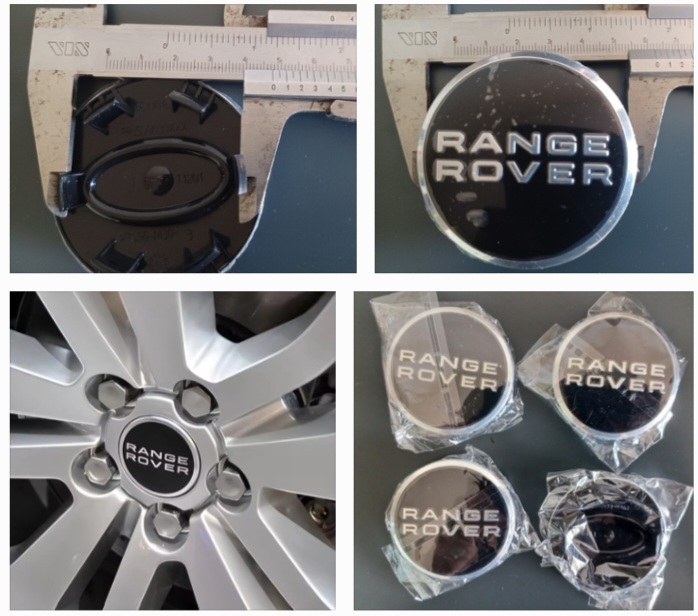 Land Rover / Range Rover 62mm wheel centre caps