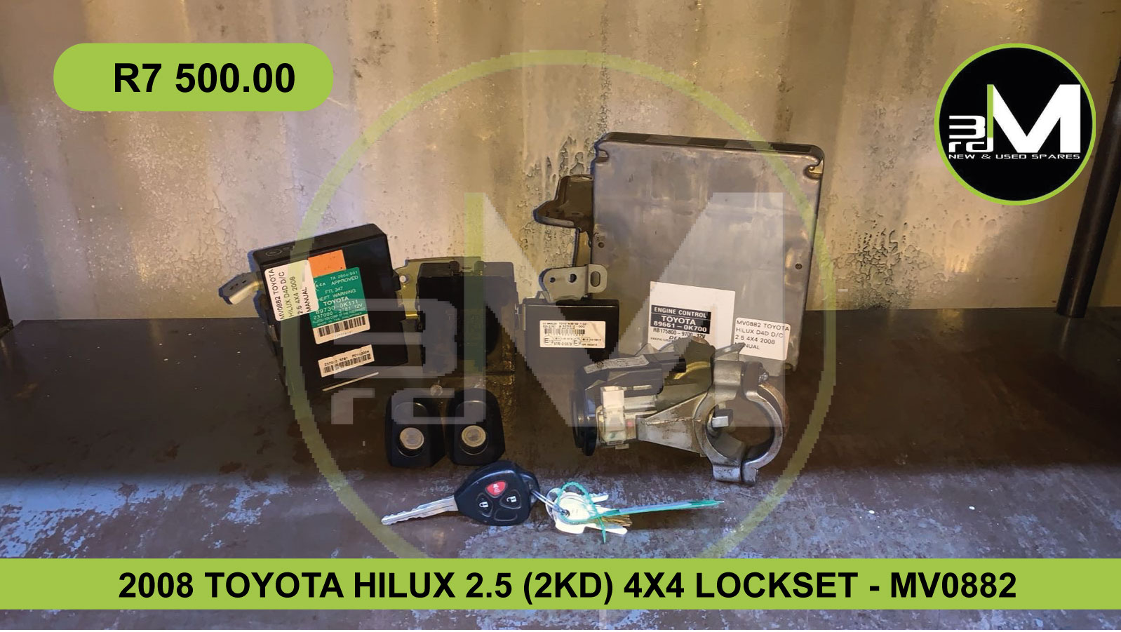 2008 TOYOTA HILUX 2.5 (2KD) 4X4 LOCKSET - MV0882 - Private Seller 2008 TOYOTA HILUX 2.5 (2KD) 4X4 LOCKSET - MV0882 - Private Seller