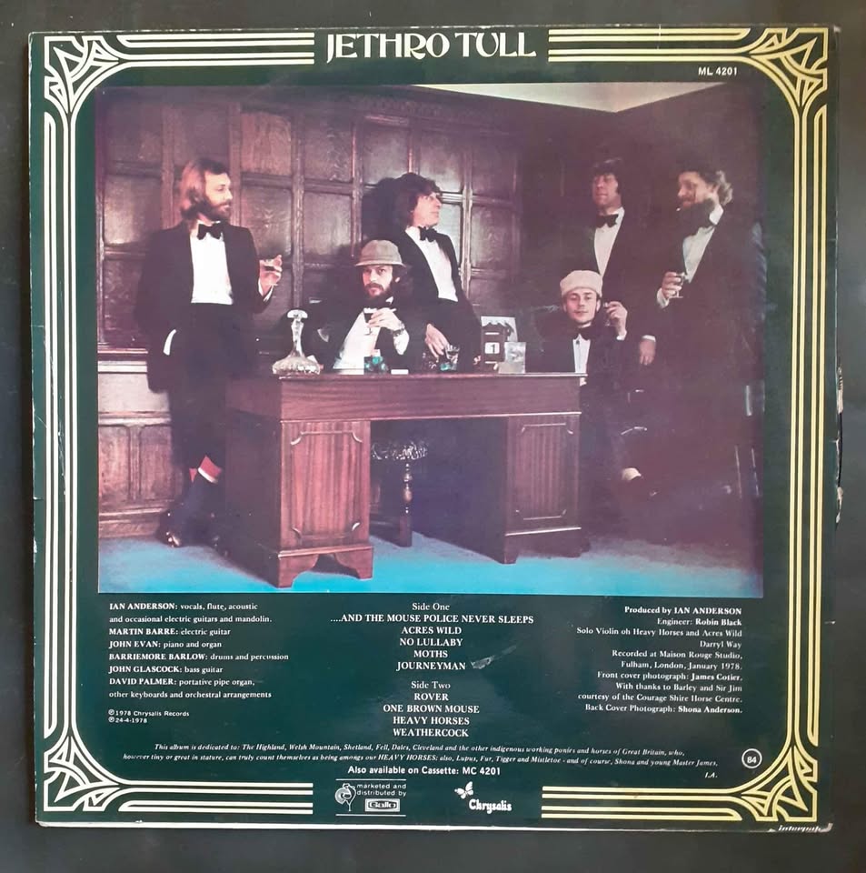 Jethro Tull - Heavy Horses LP Record