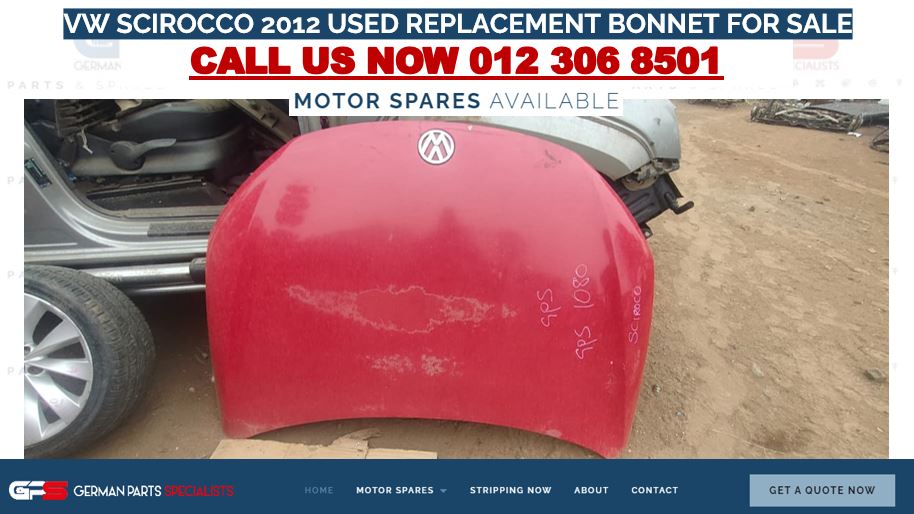 VW SCIROCCO 2012 USED REPLACEMENT BONNET FOR SALE - Private Seller VW SCIROCCO 2012 USED REPLACEMENT BONNET FOR SALE - Private Seller