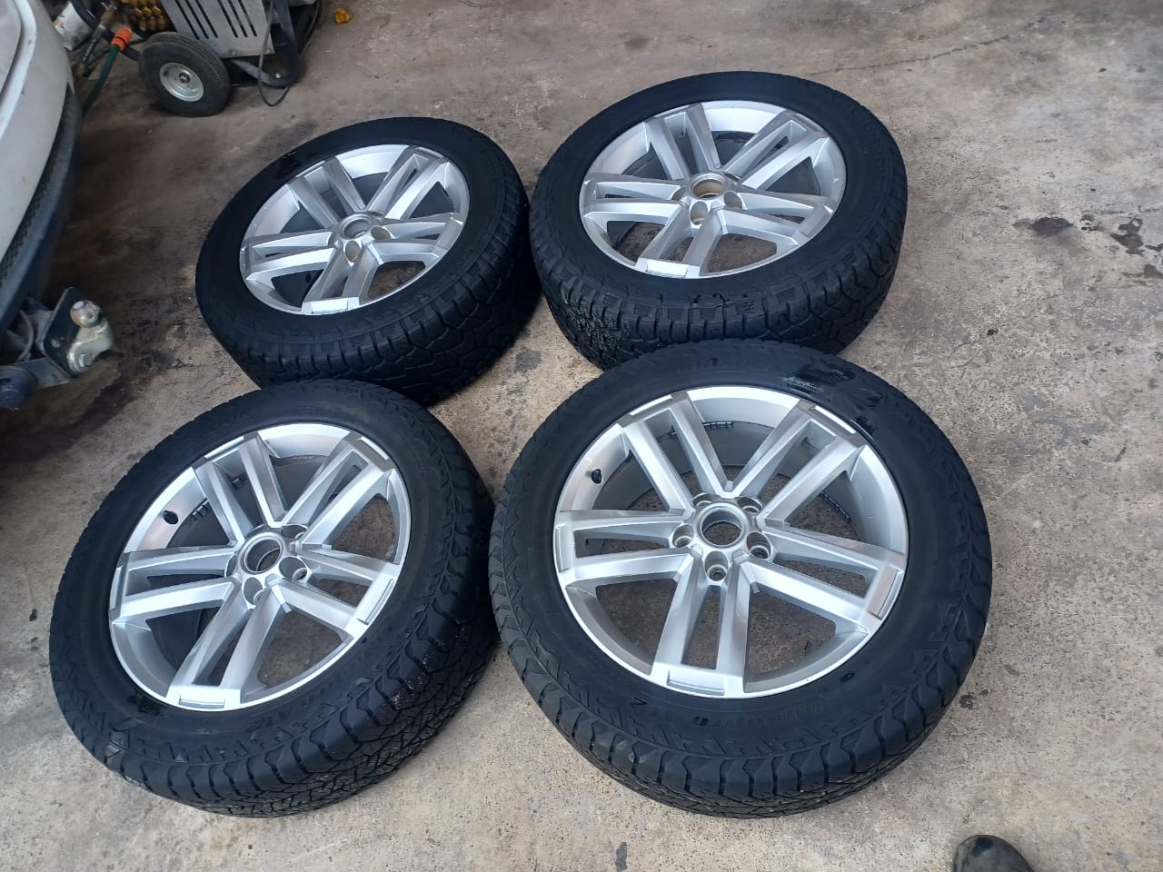 19inch VW Amarok original mags with good used 255/55/19 Hankook A/T set - Private Seller 19inch VW Amarok original mags with good used 255/55/19 Hankook A/T set - Private Seller