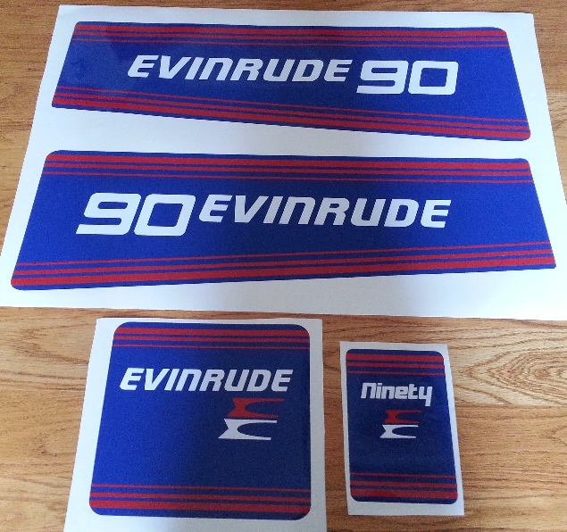 1981 Evinrude 90 outboard motor decals stickers vinyl cut graphics kits 1981 Evinrude 90 outboard motor decals stickers vinyl cut graphics kits