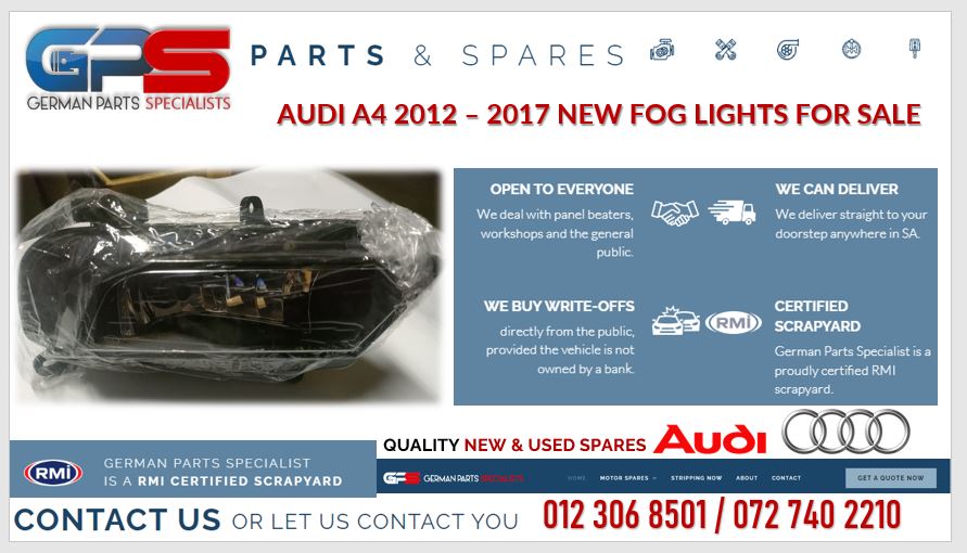 AUDI A4 2012 – 2017 NEW FOG LIGHTS FOR SALE - Private Seller AUDI A4 2012 – 2017 NEW FOG LIGHTS FOR SALE - Private Seller