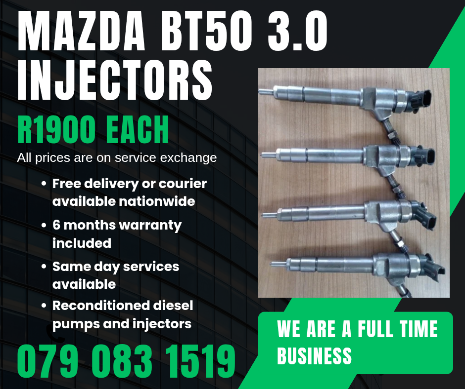 MAZDA BT50 3.0 INJECTORS FOR SALE WITH WARRANTY - Private Seller MAZDA BT50 3.0 INJECTORS FOR SALE WITH WARRANTY - Private Seller