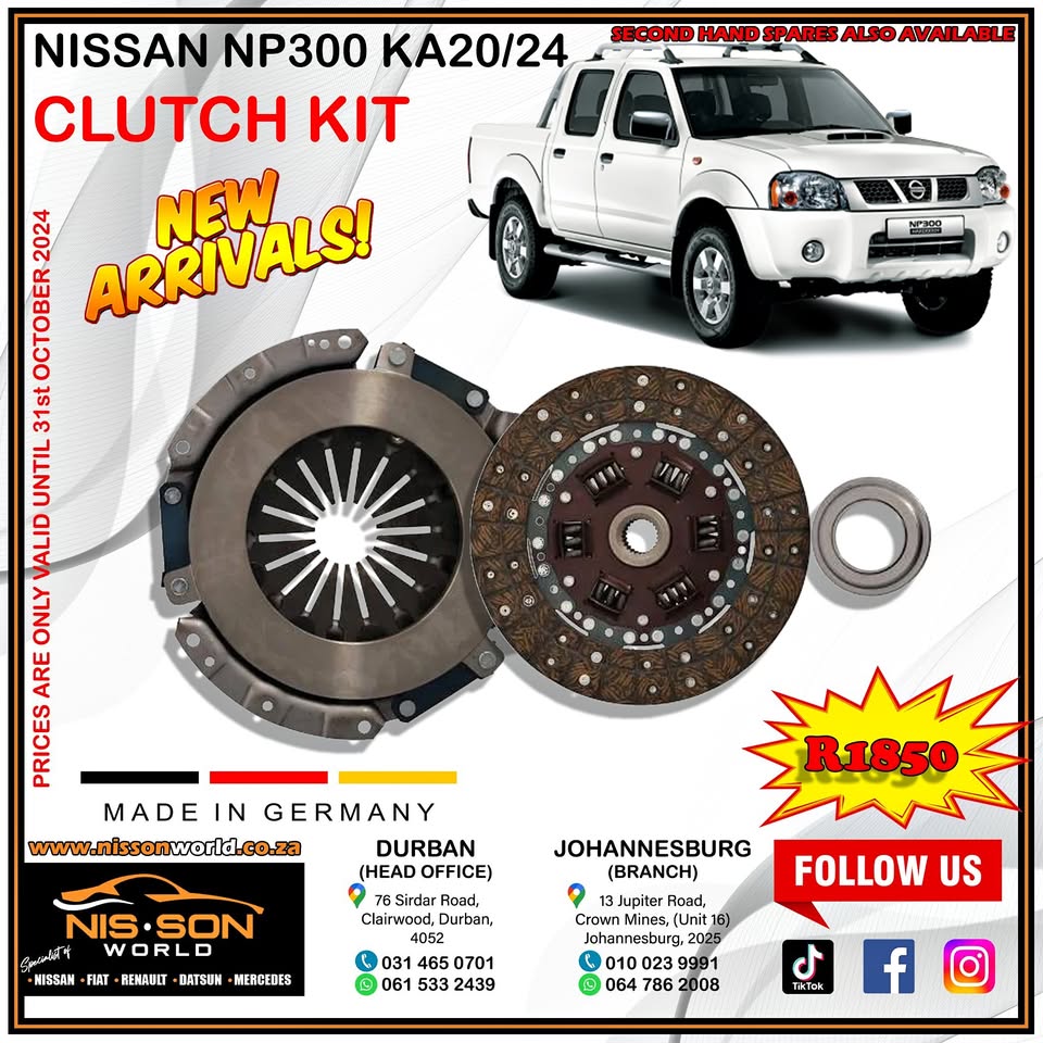 Nissan NP300 KA20/24 Clutch Kit - Private Seller