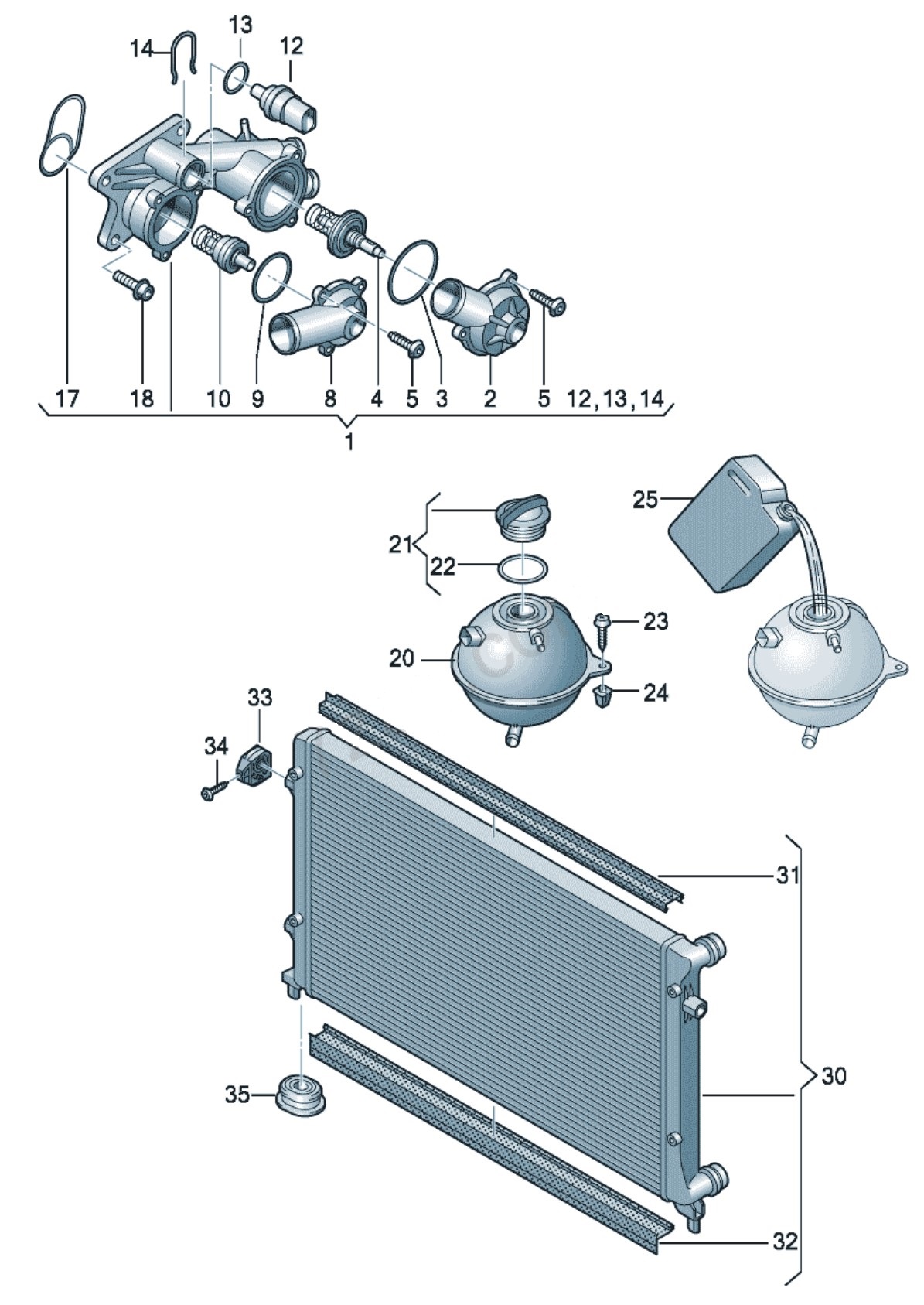 VW 1.4 TSI Coolant Regulator