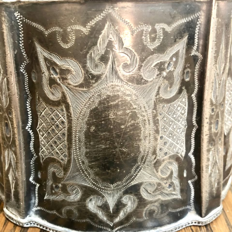 Antique Pewter Teapot: 1918 Mappin & Webb Britannia Metal
