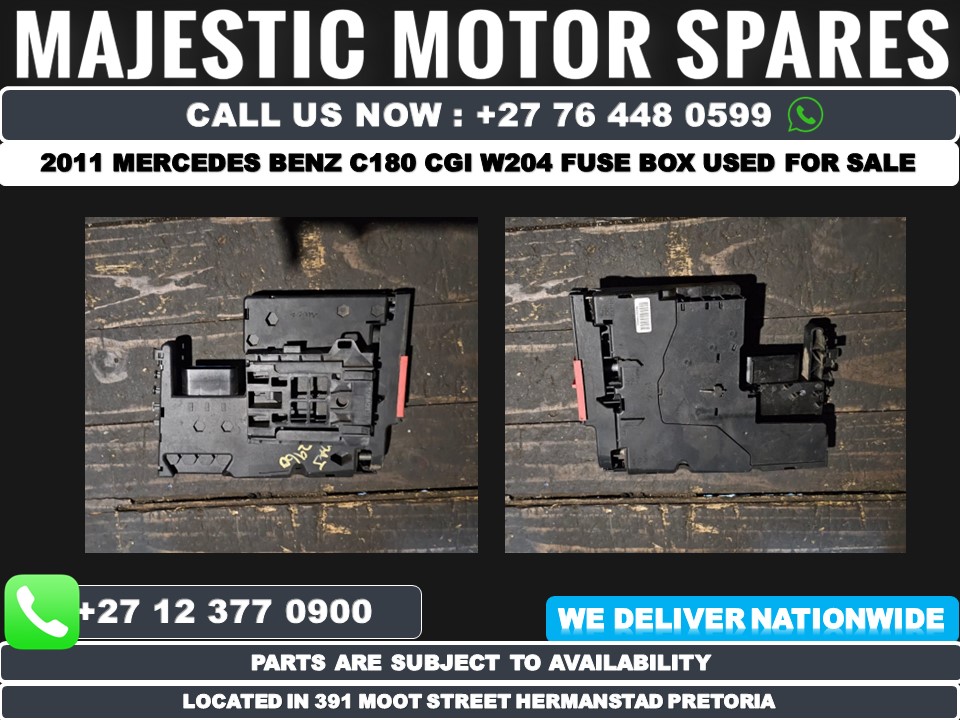 2011 Mercedes Benz CGI W204 C180 fuse box used – MAJ2960