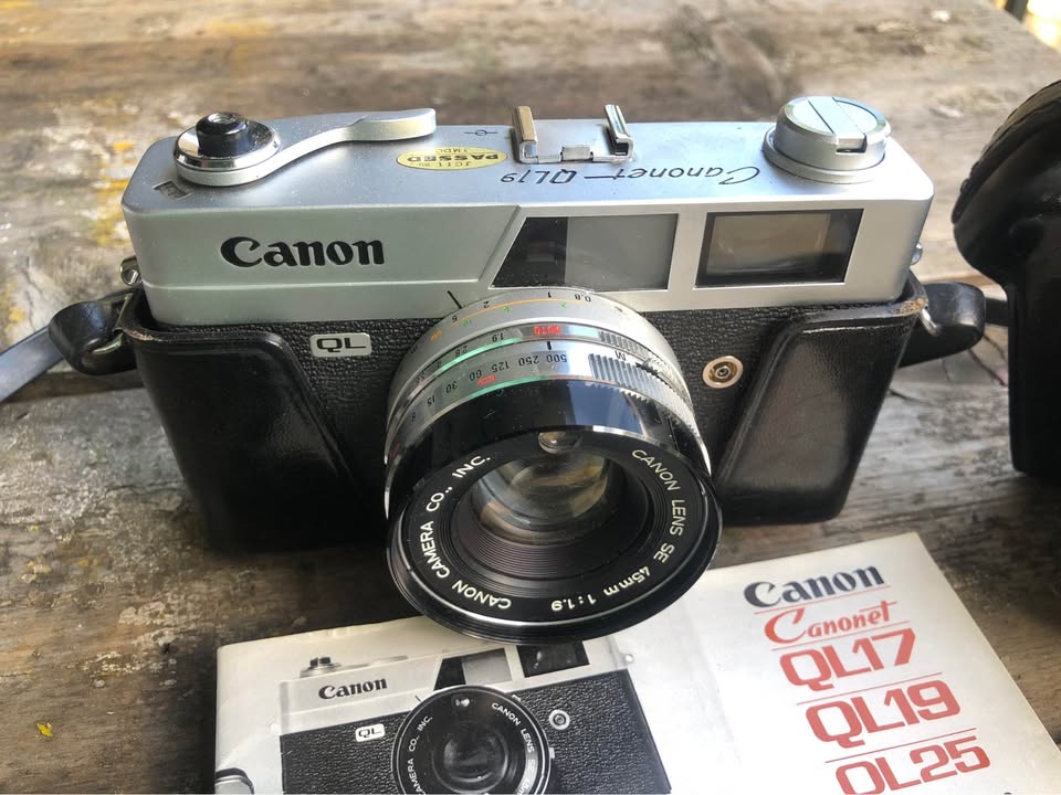Vintage Canonet QL19 35mm Camera in perfect condition