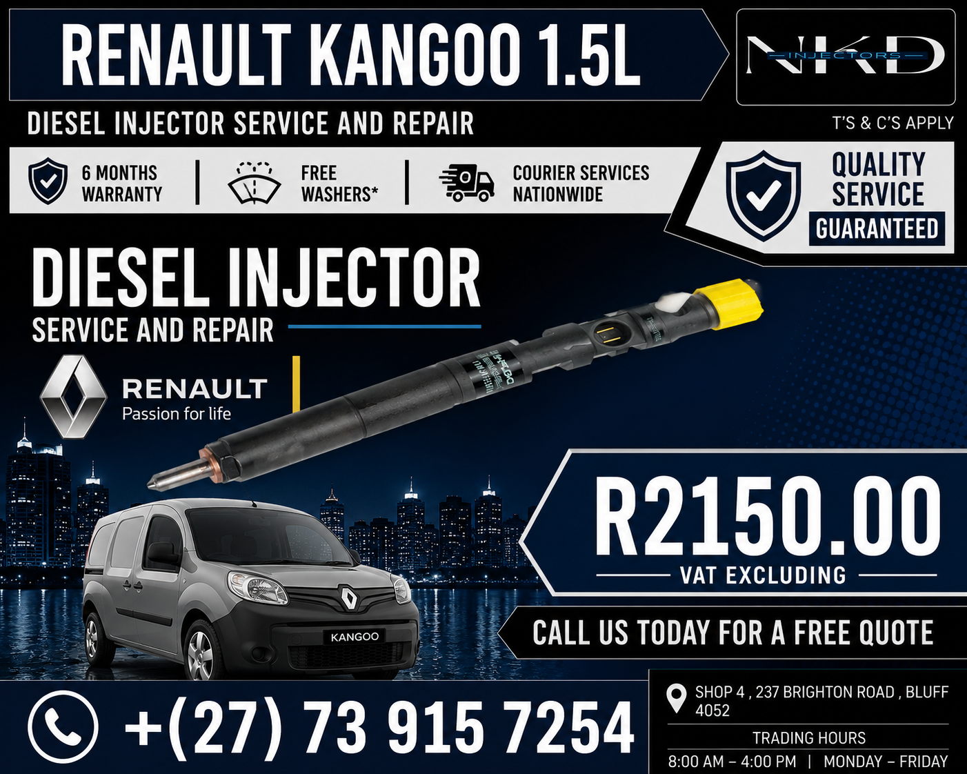 For_A_Renault_Kangoo_1.5L_Injectors - Private Seller For_A_Renault_Kangoo_1.5L_Injectors - Private Seller