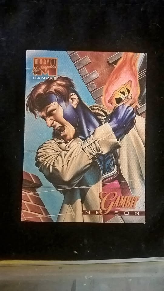 1995 Marvel Masterpieces Gambit Canvas 1995 Marvel Masterpieces Gambit Canvas