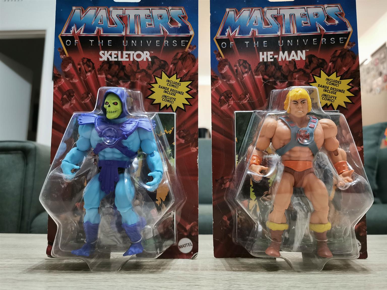 Masters of the Universe Original Action Figure Set (He-Man and Skeletor)