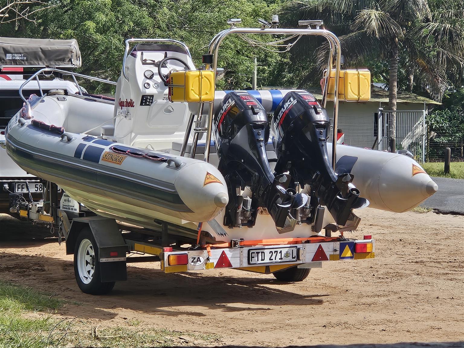 Stingray 5,6m Sea Raider inflatable boat.