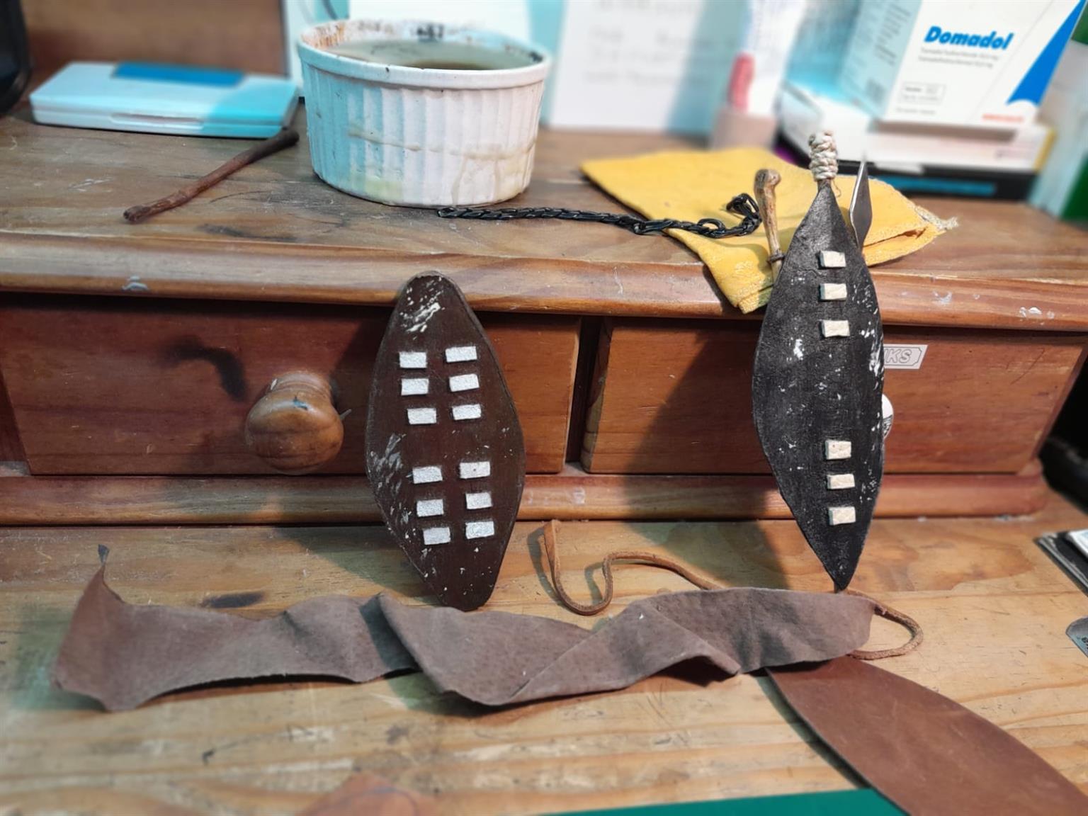 Hand madeTraditional Miniature Zulu Shields