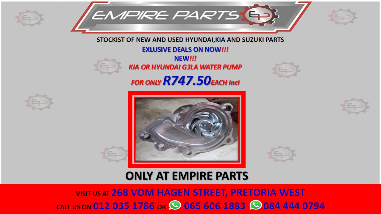 KIA OR HYUNDAI G3LA WATER PUMP - Private Seller KIA OR HYUNDAI G3LA WATER PUMP - Private Seller